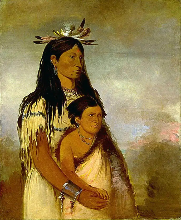 Túnk-aht-óh-ye, de Donder, een jongen, en Wun-pán-to-mee, de Witte Weasel, een meisje - George Catlin

Source:
Túnk-aht-óh-ye, le Tonnerre, un garçon, et Wun-pán-to-mee, la Belette blanche, une fille - George Catlin