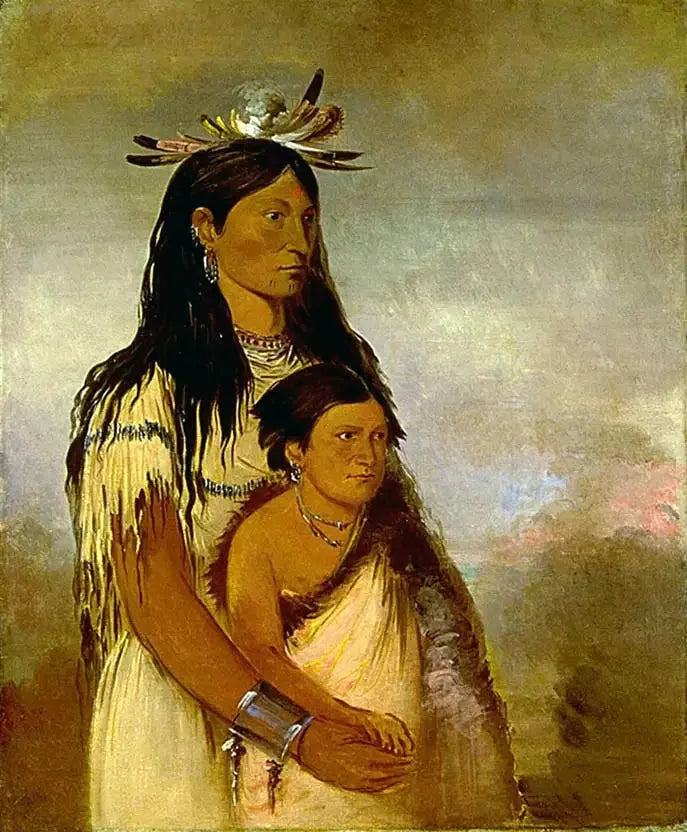 Túnk-aht-óh-ye, de Donder, een jongen, en Wun-pán-to-mee, de Witte Weasel, een meisje - George Catlin

Source:
Túnk-aht-óh-ye, le Tonnerre, un garçon, et Wun-pán-to-mee, la Belette blanche, une fille - George Catlin