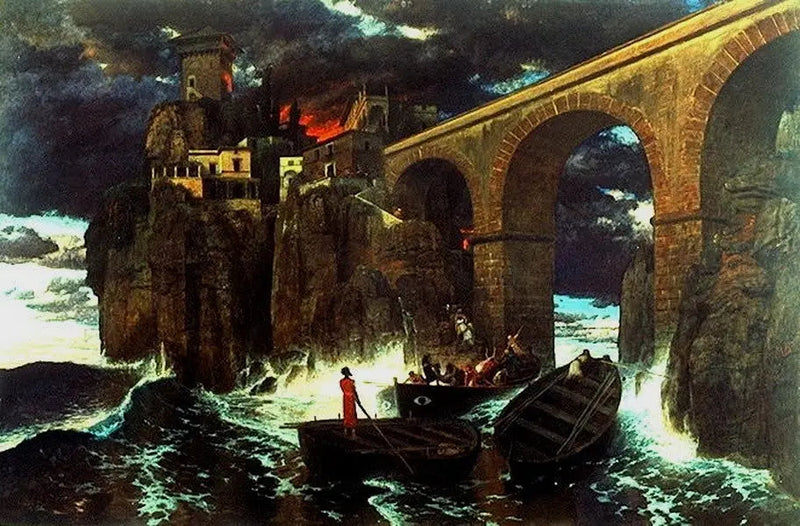 Arnold Böcklin - Reproductie van een schilderij in olieverf

Source:
Q131832777 - Arnold Böcklin