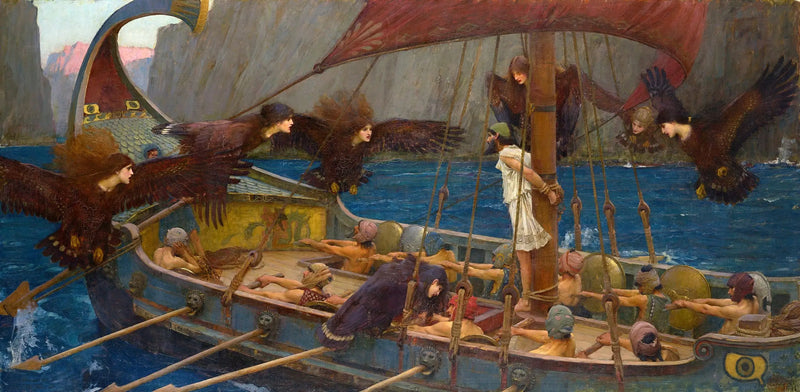 Ulysses en de sirenes - John William Waterhouse
