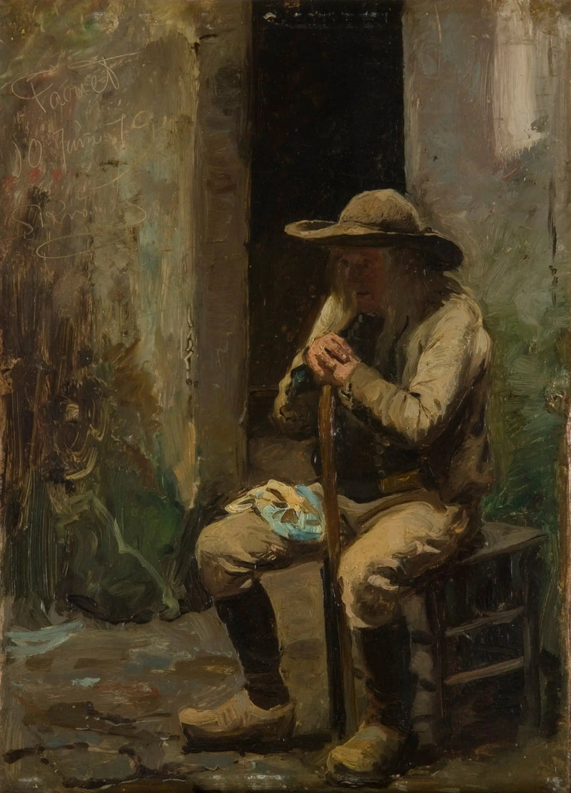 Een boer uit Faouet zittend - Peder Severin Krøyer