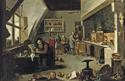 Een alchemist in zijn atelier - David Teniers de Jonge

Source:
Un alchimiste dans son atelier - David Teniers le Jeune