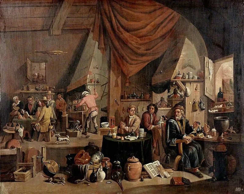 Een alchemist in zijn laboratorium - David Teniers de Jonge

Source:
Un alchimiste dans son laboratoire - David Teniers le Jeune