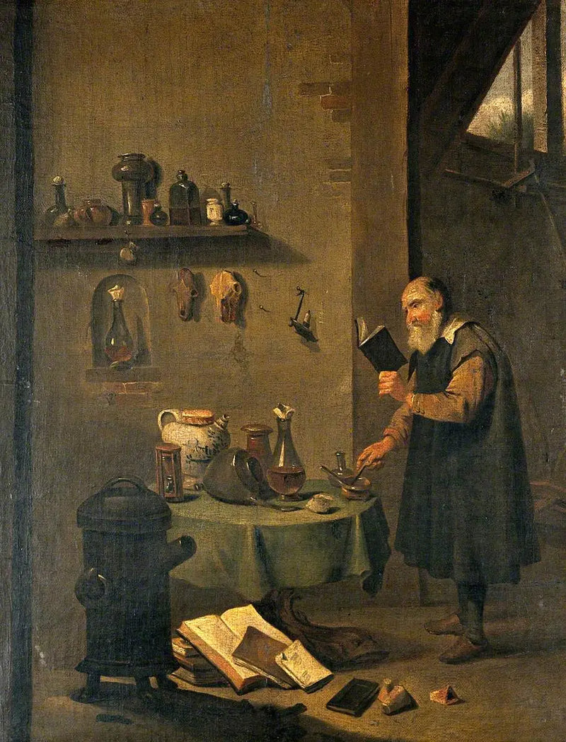 Een alchemist in zijn laboratorium - David Teniers de Jonge

Source:
Un alchimiste dans son laboratoire - David Teniers le Jeune