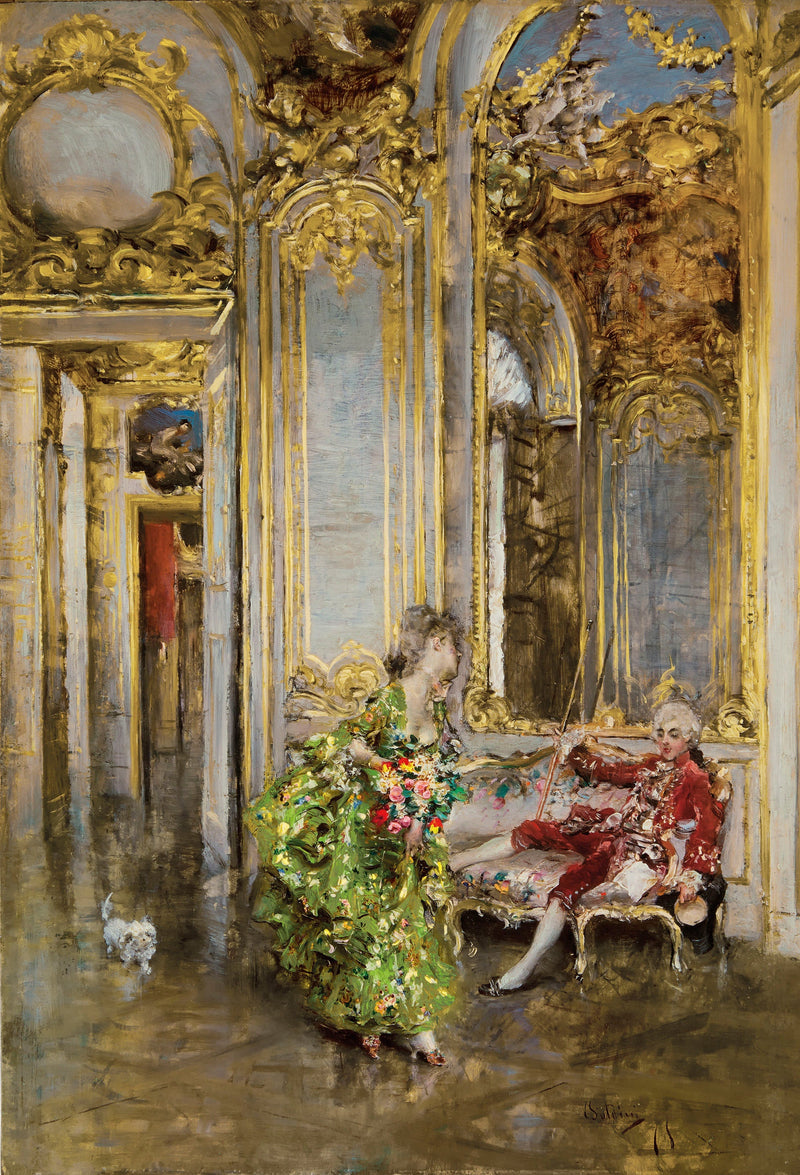 Een vriend van de markies - Giovanni Boldini