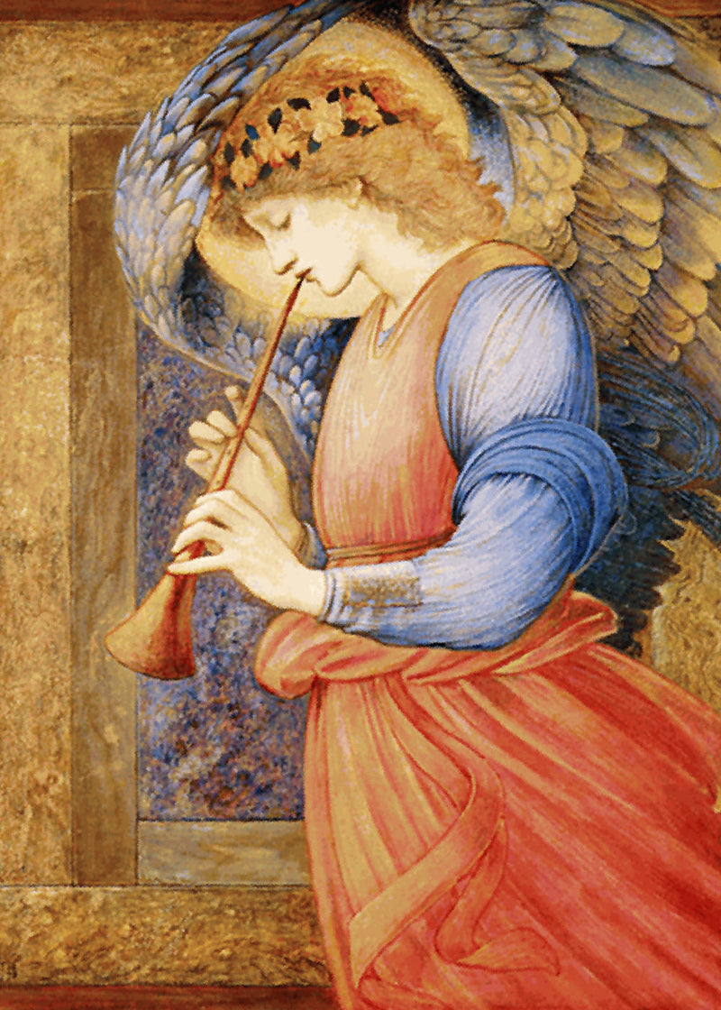 Een engel die flageolet speelt - Edward Burne-Jones