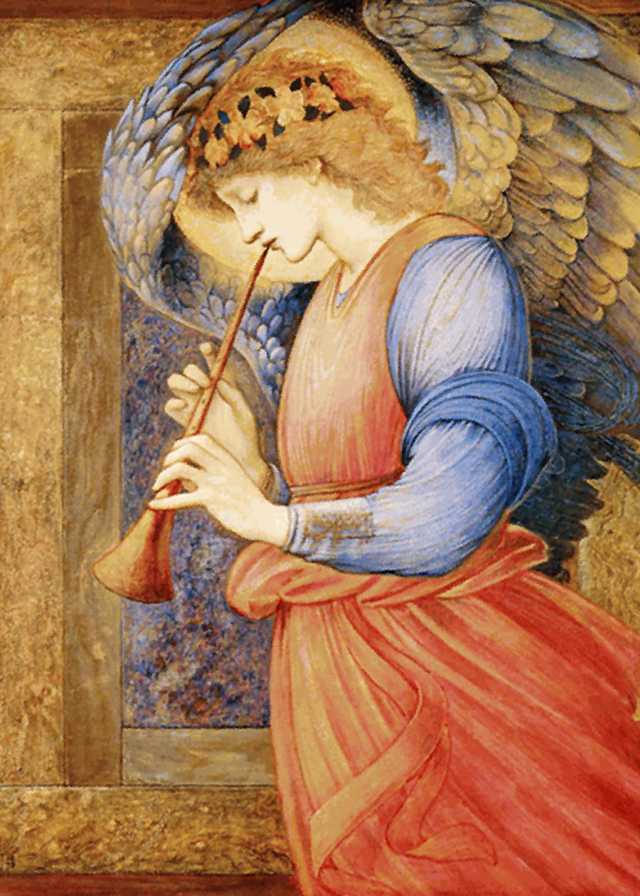 Een engel die flageolet speelt - Edward Burne-Jones
