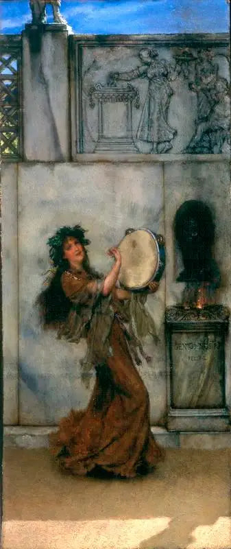 Een tuinaltaar - Lawrence Alma-Tadema