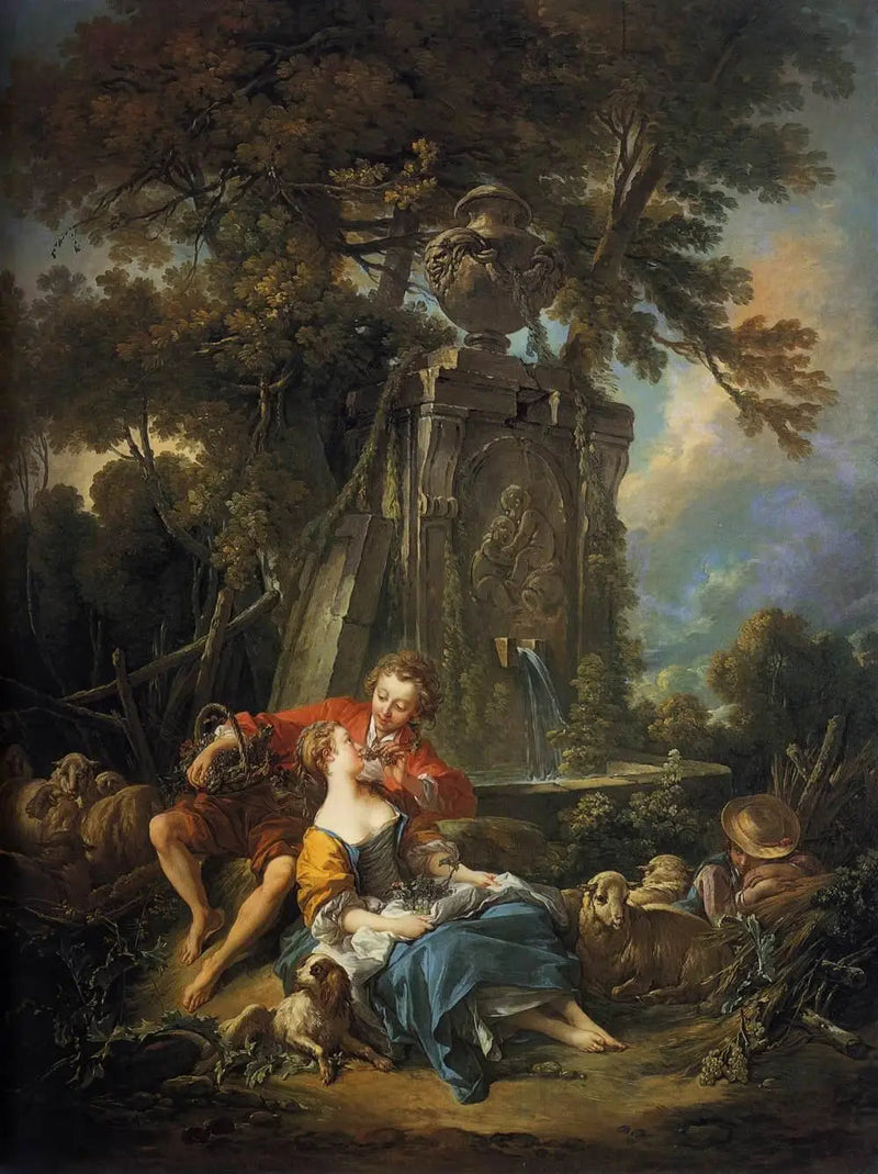 Een pastorale herfst - François Boucher