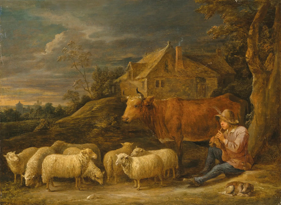 Een herder die op zijn kudde fluit speelt - David Teniers de Jonge

Source:
Un berger jouant de la flûte à son troupeau - David Teniers le Jeune