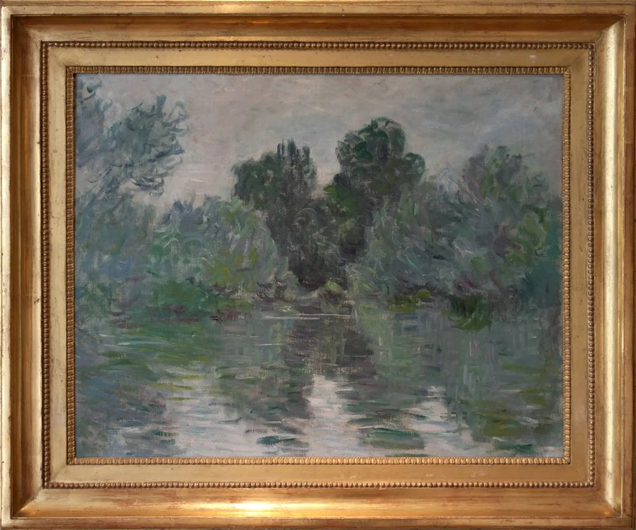 Een zijarm van de Seine nabij Vétheuil - Claude Monet