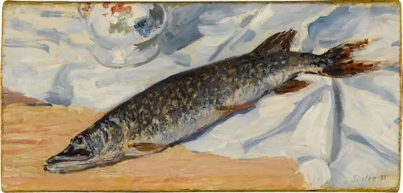Een snoek van de Loing - Alfred Sisley
