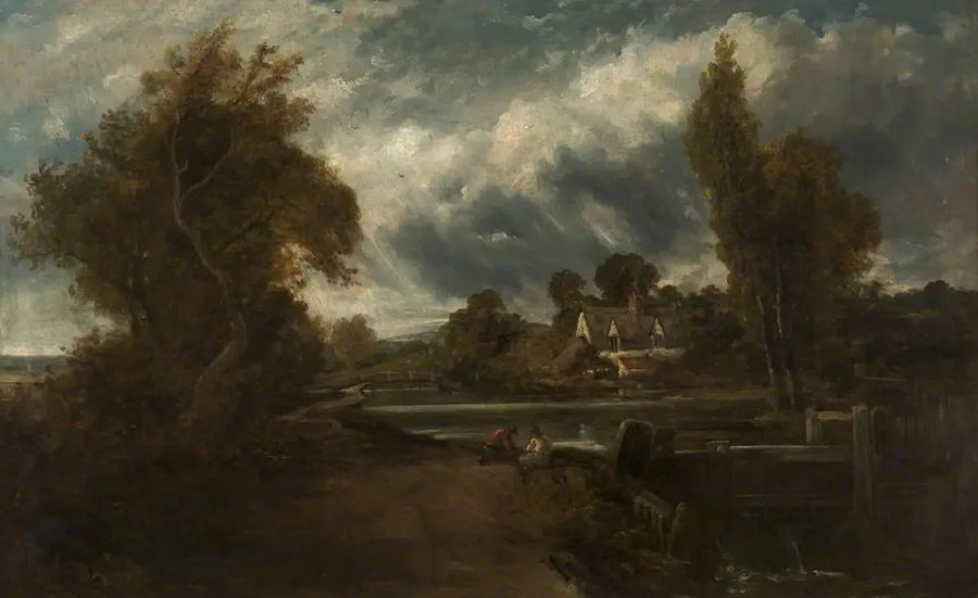 Een hangslot op de Stour - John Constable
