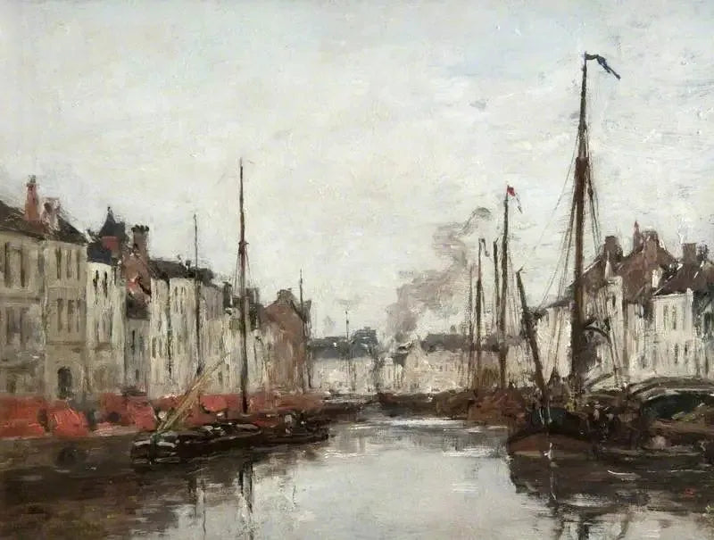 Een Nederlandse kanaal - Eugène Boudin