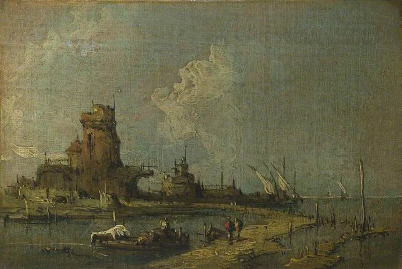 Een grill van ondergang - Francesco Guardi