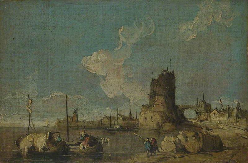Een grill van ondergang - Francesco Guardi