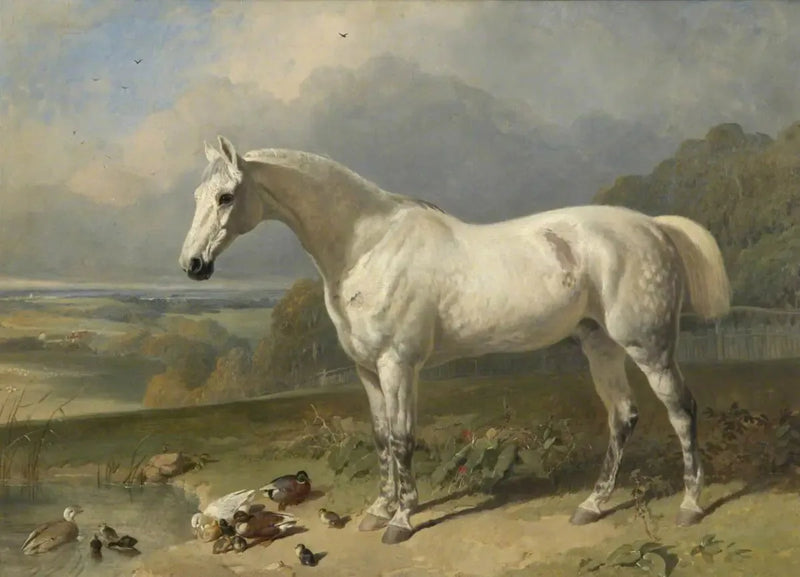 Een grijze paard en eenden in een landschap - John Frederick Herring, Sr.

Source:
Un cheval gris et des canards dans un paysage - John Frederick Herring, Sr.