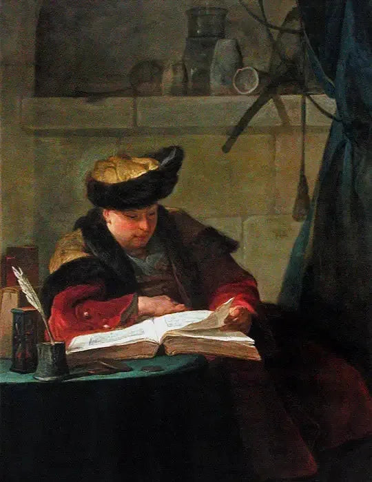 Een chemicus in zijn laboratorium - Jean Simeón Chardin