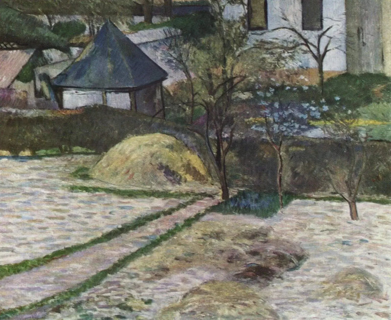 Een Hoek van de tuin in Rouen, of Uitzicht op een tuin, Rouen - Paul Gauguin