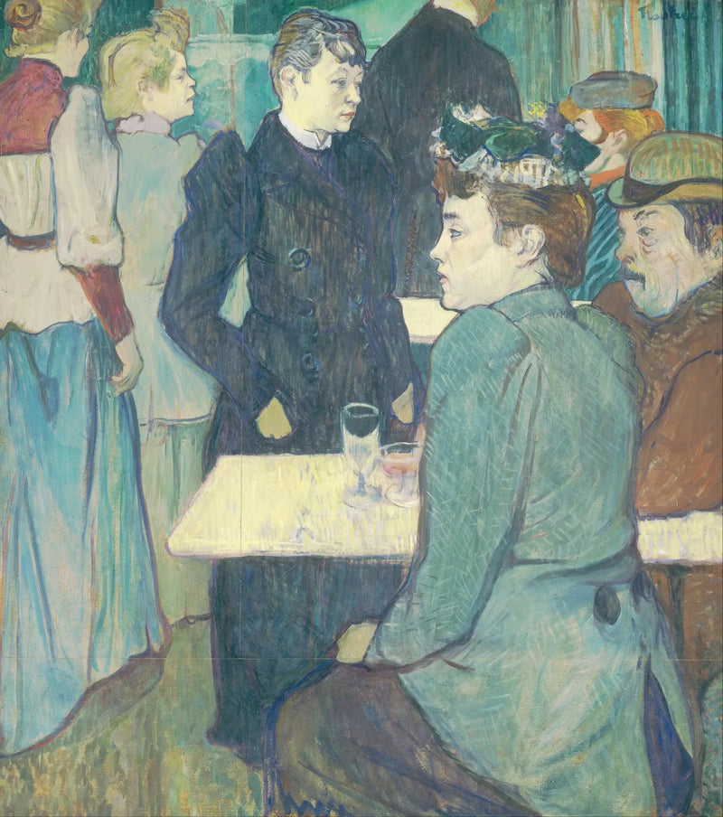 Een hoek van de Moulin de la Galette - Henri de Toulouse-Lautrec