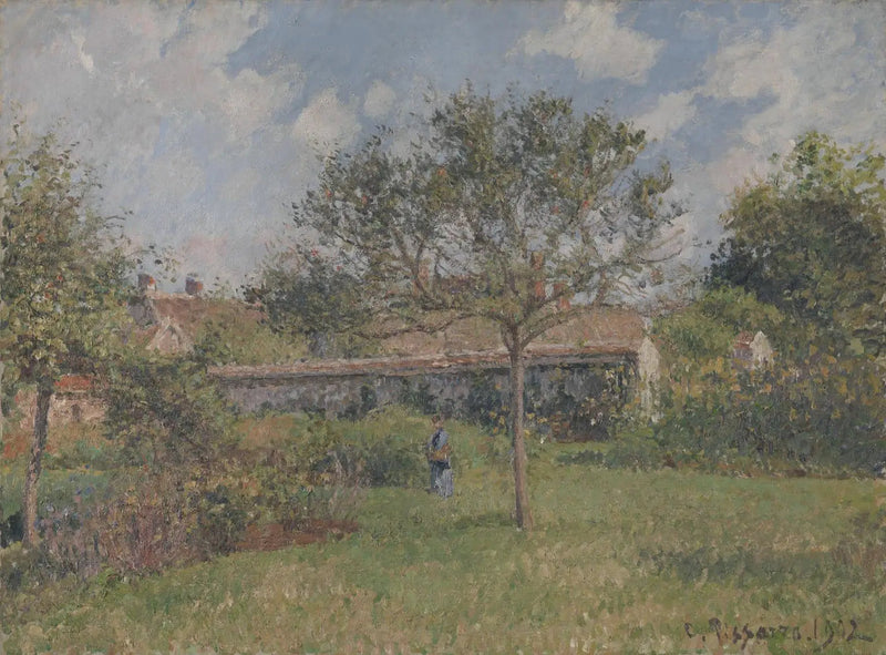 Een Hoek van de Weide in Eragny - Camille Pissarro