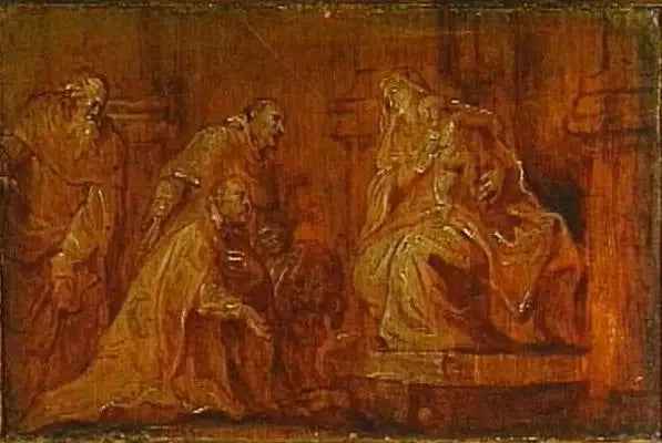 Een donateur met twee patroonheiligen die de Maagd met Kind aanbidden - Antoine van Dyck

Source:
Un donateur avec deux saints patrons adorant la Vierge à l'Enfant - Antoine van Dyck