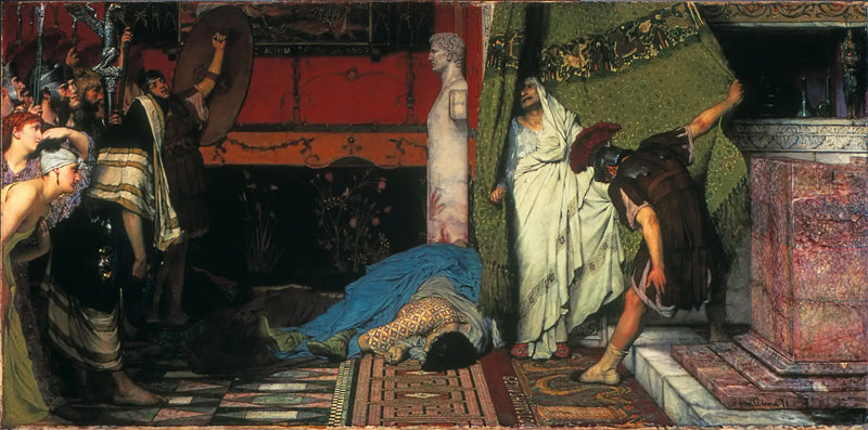 Een Romeinse keizer (Claudius) - Lawrence Alma-Tadema
