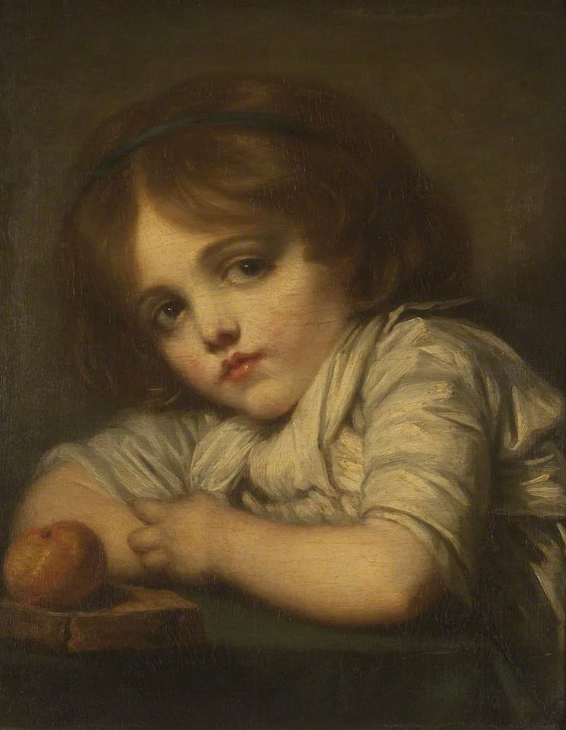 Een kind met een appel - Jean-Baptiste Greuze