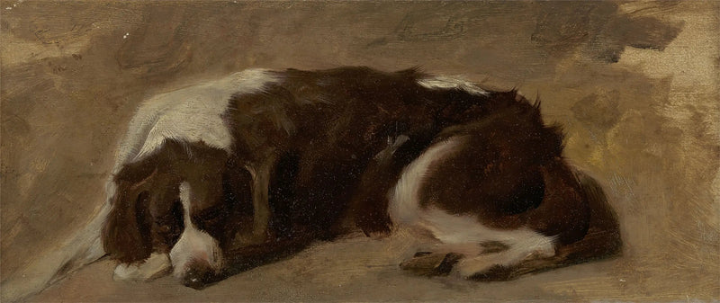 Een liggende Engelse Springer Spaniël - Edwin Henry Landseer

Source:
Un épagneul couché - Edwin Henry Landseer