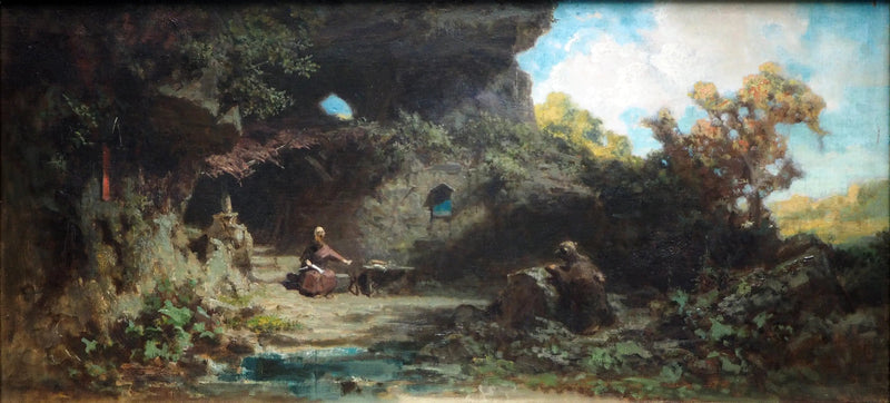Een kluizenaar in de bergen - Carl Spitzweg