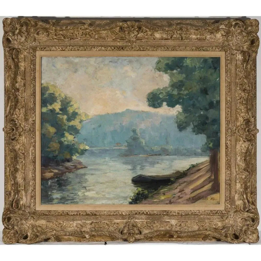 Een estuarium van de Seine - Gustave Caillebotte