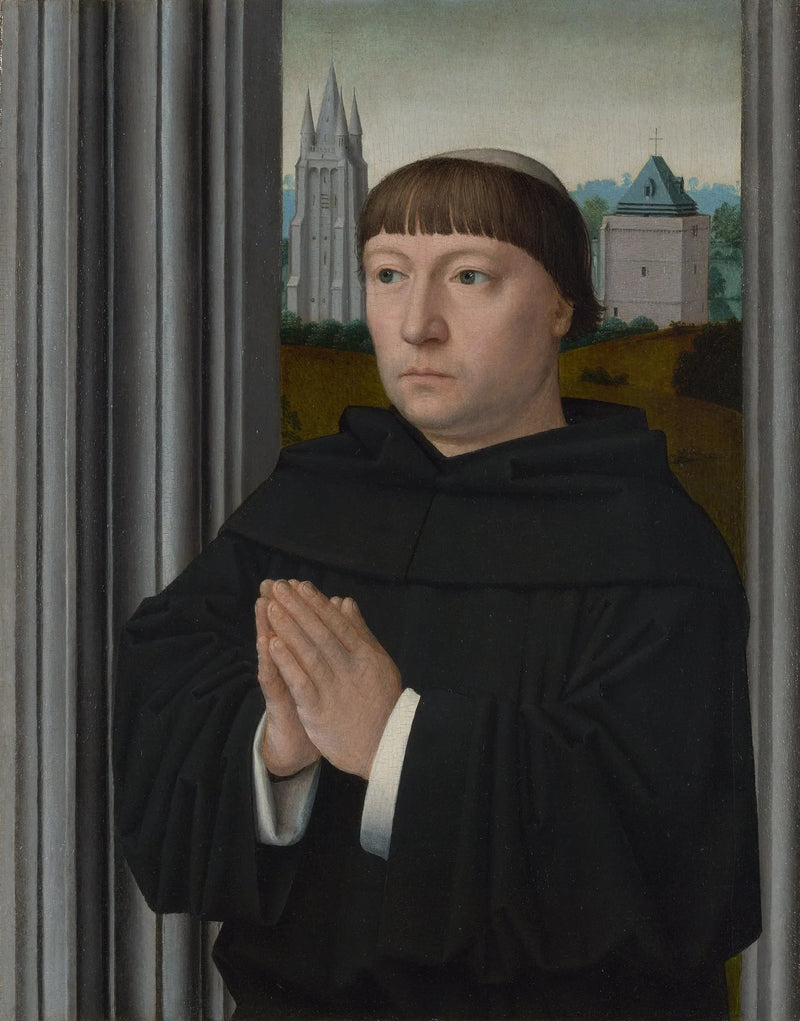 Een augustijnse broer in gebed - Gérard David