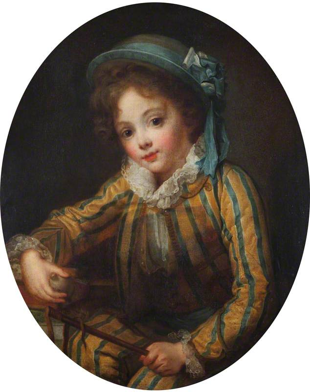 Een jongen met een overhemd - Jean-Baptiste Greuze
