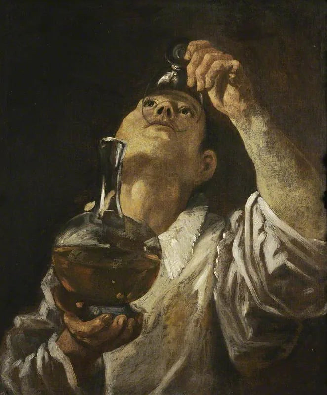 Een jongen die drinkt - Annibale Carracci