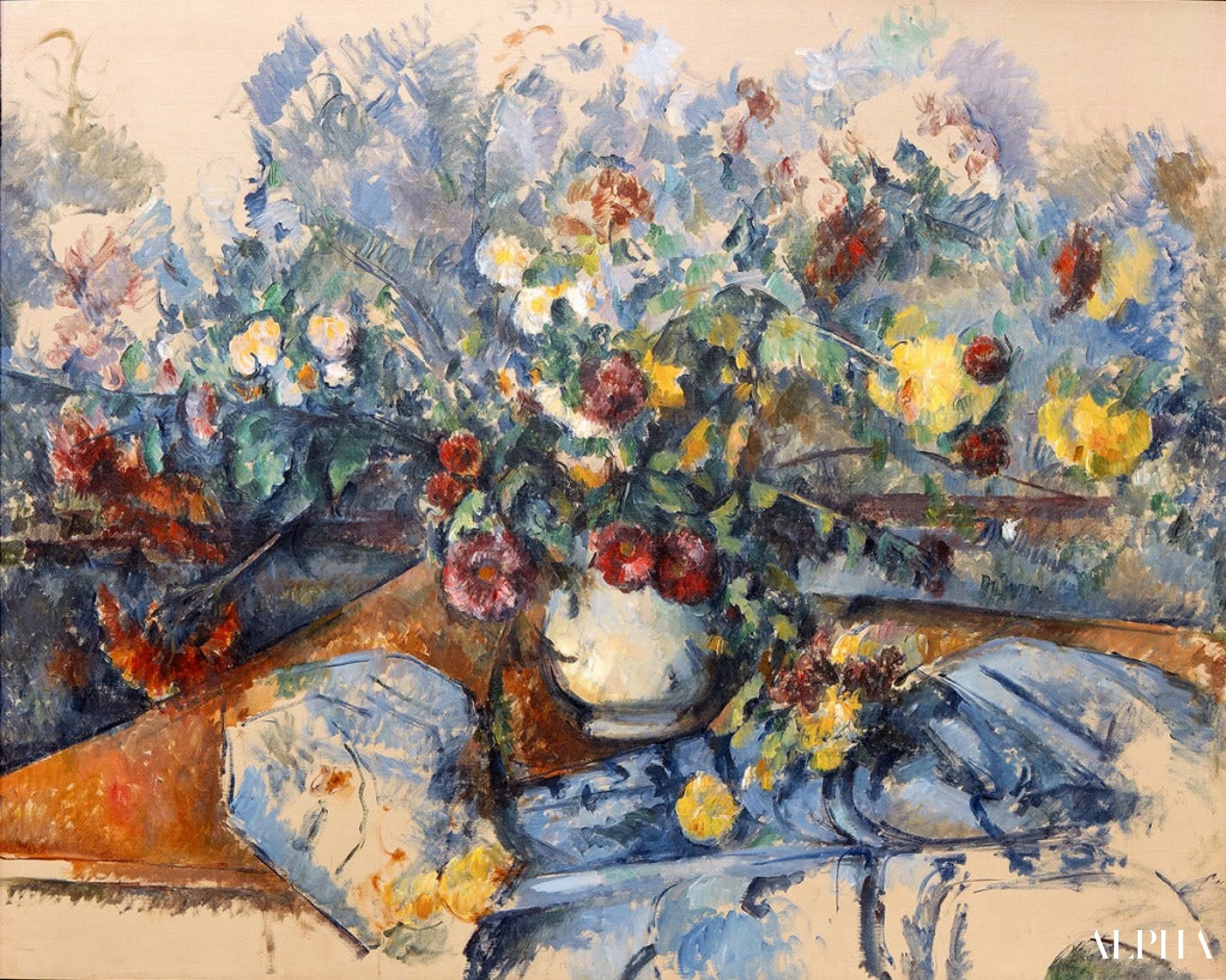 Een groot boeket bloemen, c.1892 - Paul Cézanne - Reproducties van schilderijen en hoogwaardige schilderijen
