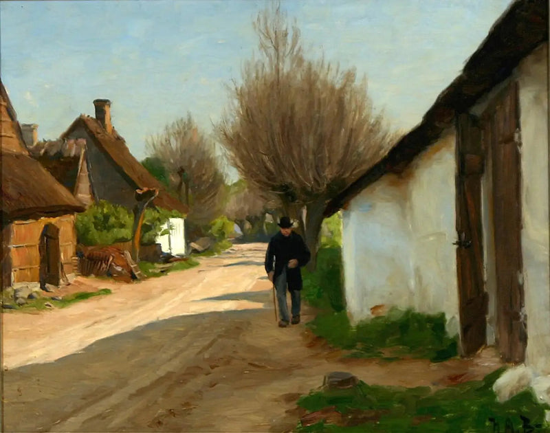 Reproductie van een oude man die door het dorp wandelt - H. A. Brendekilde

Source:
Un homme âgé se promène dans le village. - H. A. Brendekilde