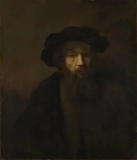 Een bebaarde man met een pet - Rembrandt