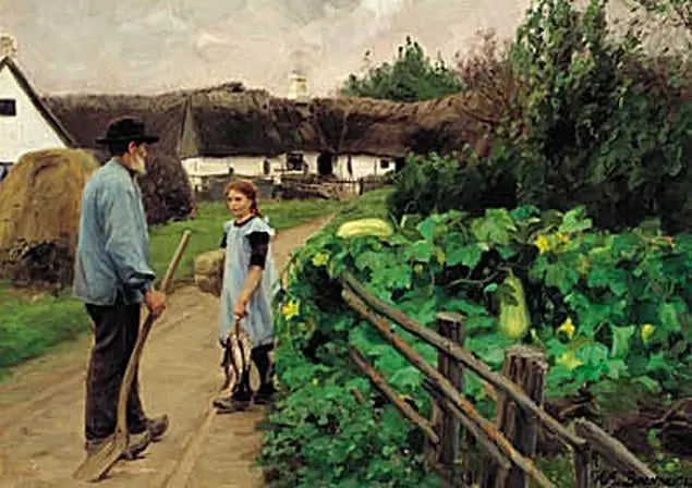 Een man en een meisje praten op een weg. - H. A. Brendekilde

Source:
Un homme et une fille discutent sur une route. - H. A. Brendekilde