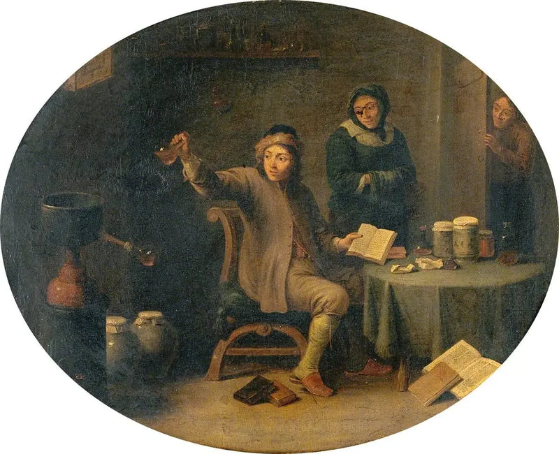 Een man die een urineflesje bekijkt - David Teniers de Jonge

Source:
Un homme examinant une fiole d'urine - David Teniers le Jeune