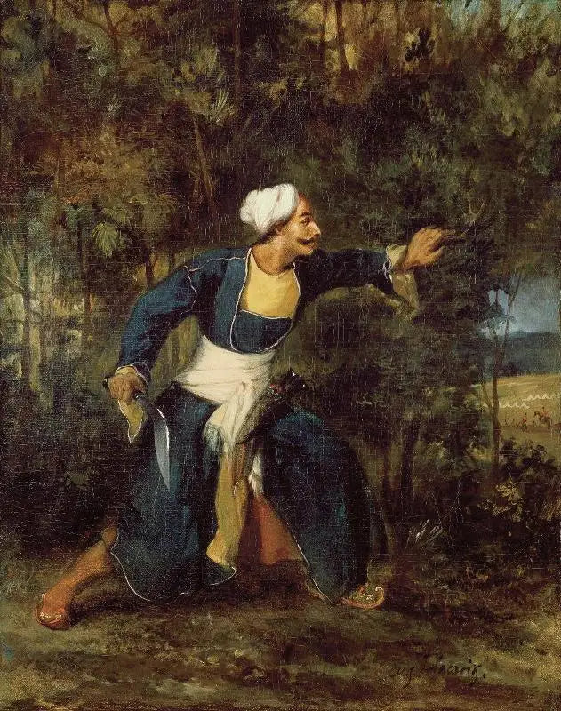 Een gewapende Indiaan met de Gourka-kree - Eugène Delacroix