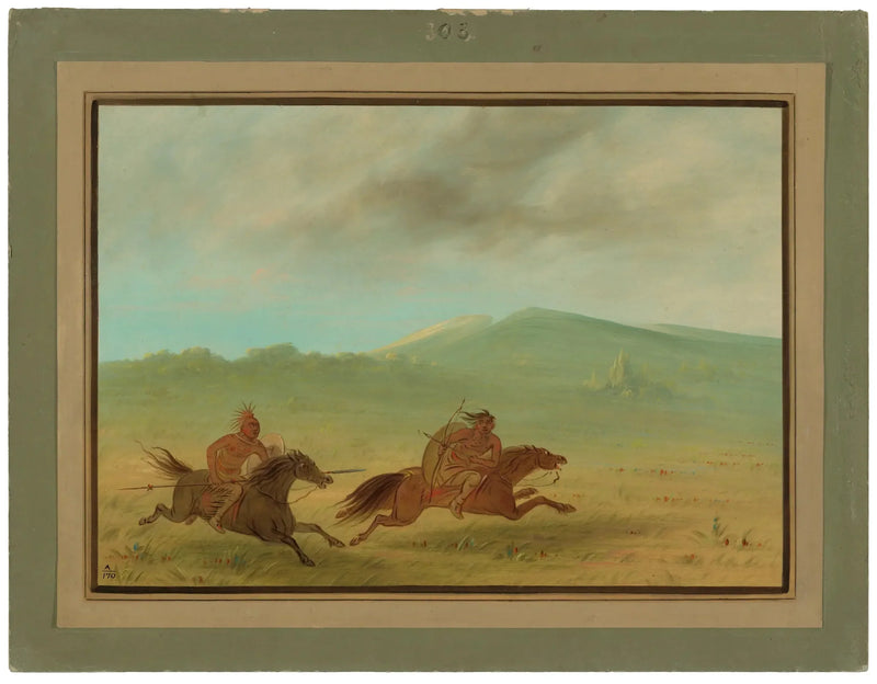 Een Osage-indiaan die een Camanchee achtervolgt - George Catlin

Source:
Un Indien Osage poursuivant un Camanchee - George Catlin