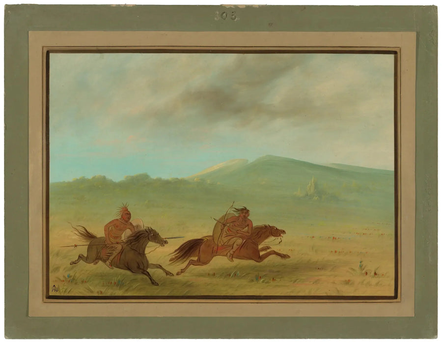 Een Osage-indiaan die een Camanchee achtervolgt - George Catlin

Source:
Un Indien Osage poursuivant un Camanchee - George Catlin