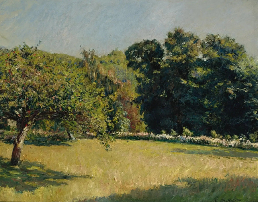Een tuin in Trouville - Gustave Caillebotte