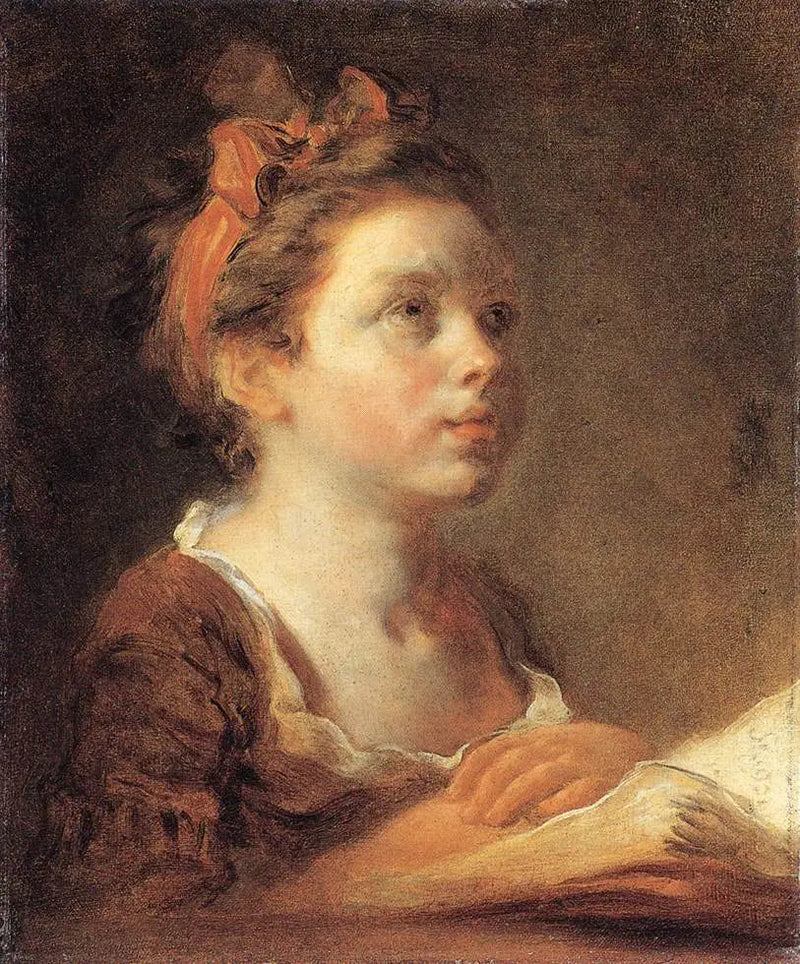 Een jonge geleerde - Jean-Honoré Fragonard