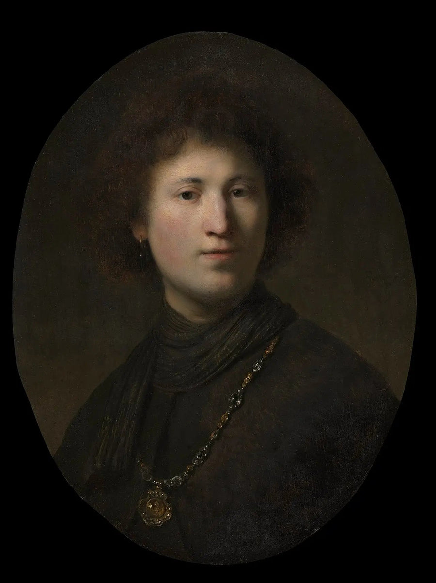 Een jonge man met een ketting - Rembrandt
