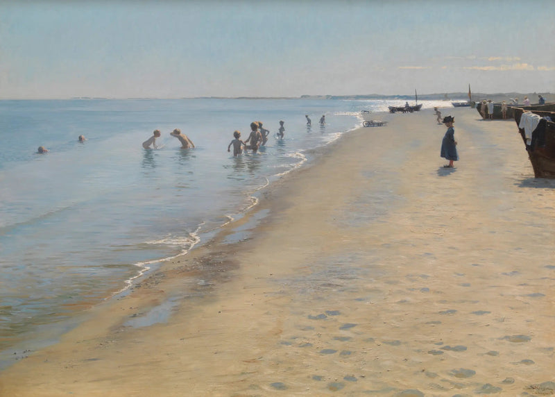 Een zomerdag op het zuidenstrand van Skagen - Peder Severin Krøyer