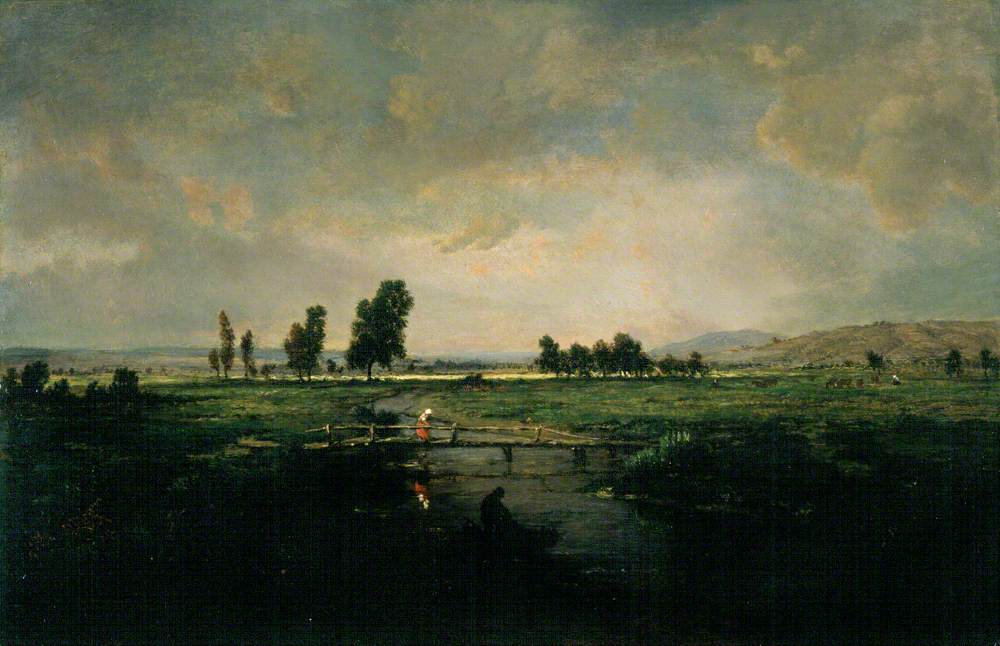 Un marais dans les Landes - Théodore Rousseau