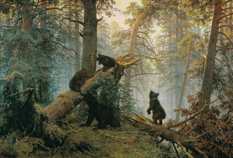 Een ochtend in een dennenbos - Ivan Chichkine

Source:
Un matin dans une forêt de pins - Ivan Chichkine