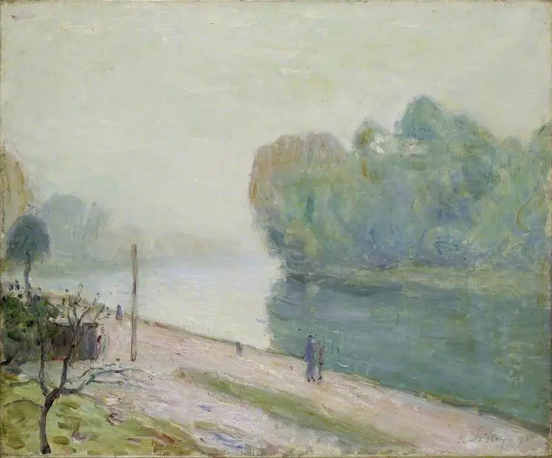 Een meander van de rivier Loing - Alfred Sisley