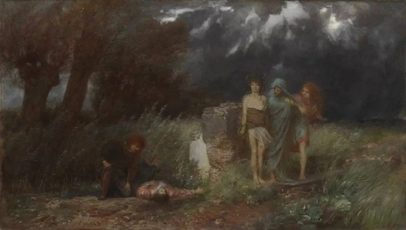 Een moordenaar achtervolgd door Furiën - Arnold Böcklin

Source:
Un meurtrier poursuivi par des Furies - Arnold Böcklin